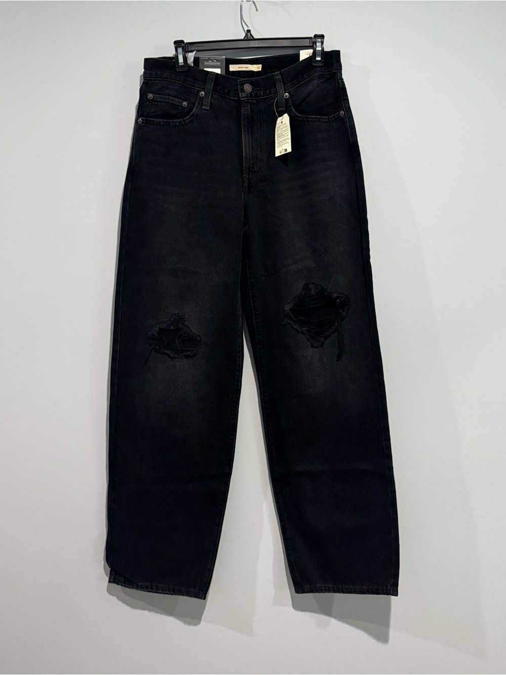 NWT Levi's Black Baggy Dad Jeans Size 27